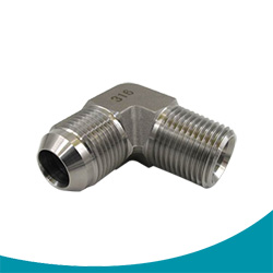 male jic to male pipe 90 elbow stainless steel forged pipe fittings